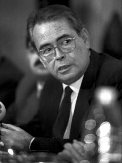 Pedro Aparicio, exalcalde de M&aacute;laga, en 1994.