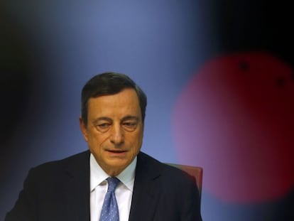 Mario Draghi, presidente del BCE. 