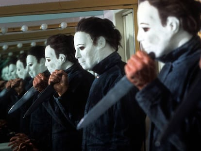 Michael Myers, el célebre asesino de la franquicia 'Halloween', en una imagen promocional de 'Halloween IV: el regreso de Michael Myers' (1988)