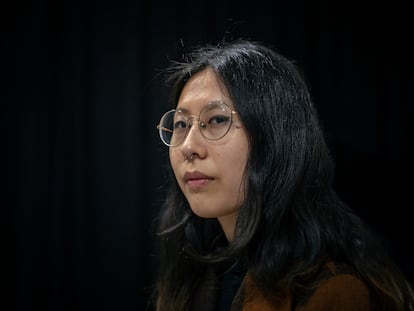 La poeta Paloma Chen en marzo de este año en la librería valenciana United Minds.