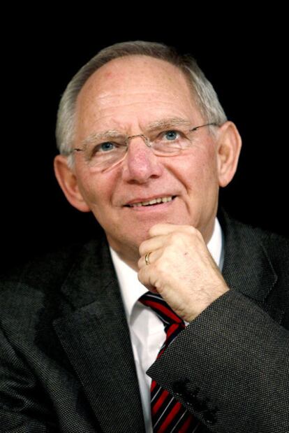 El ministro de Hacienda alemán, Wolfgang Schäuble, en un acto electoral el pasado enero.