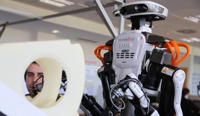 El 'cobot' industrial Hiro, con aspecto humanoide.