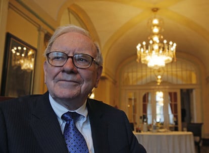 Warren Buffet, durante su reciente visita a Madrid.