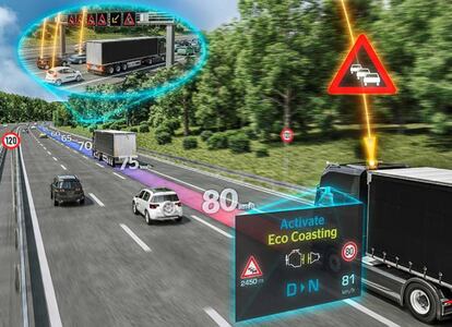 Sistema predictivo de conducción de Continental.