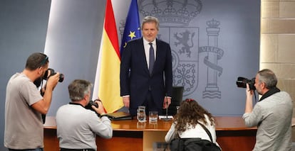 El portavoz del Gobierno, Íñigo Méndez de Vigo.