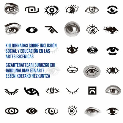 Cartel de las XIII Jornadas de Inclusión Social y Educación en las Artes Escénicas.