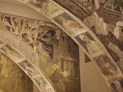 Pinturas del Monasterio de Sijena expuestas en el MNAC.