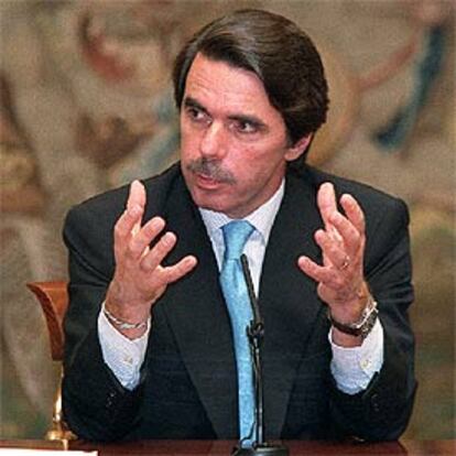 El presidente del Gobierno, José María Aznar, en una foto de archivo.