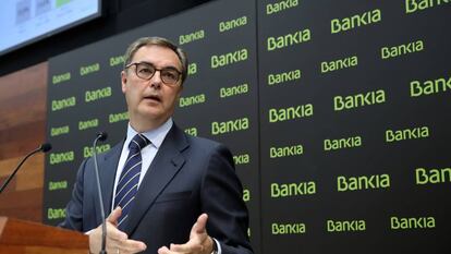 José Sevilla presenta los resultados de Bankia del primer semestre.