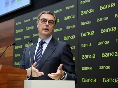 José Sevilla presenta los resultados de Bankia del primer semestre.
