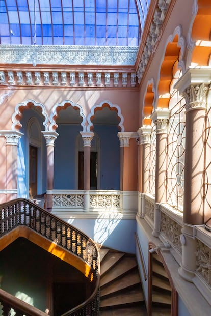 Interior del castillo de la Glorieta de Sucre.
