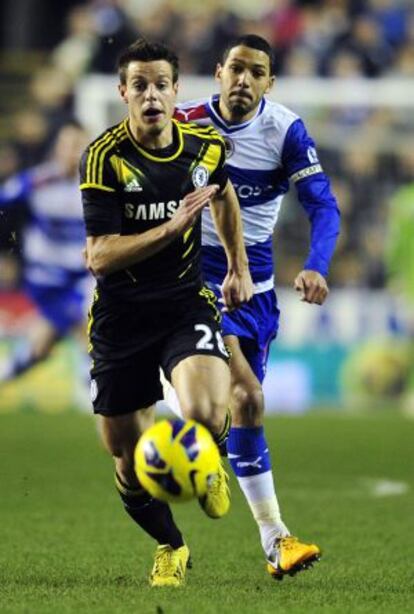 Azpilicueta, durante un partido con el Chelsea