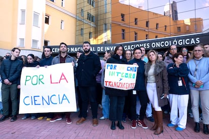 Protesta de los trabajadores del CNIO (Centro Nacional de Investigaciones Oncológicas)