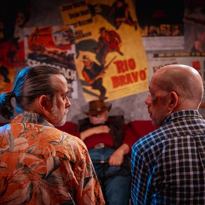 Escena de la obra 'Breu introduccio al western'. Sala Flyhard, Barcelona