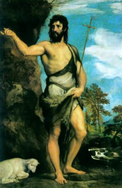 This version of Saint John the Baptist is kept in the Gallerie dell’Accademia in Venice.