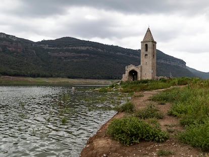 El pantano de Sau, que gracias a las lluvias de las últimas semanas ha alcanzado el 31% de su capacidad.