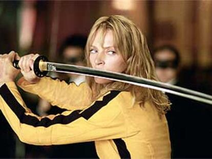 Uma Thurman, en un fotograma de <i>Kill Bill</i><b>, de Quentin Tarantino.</b>