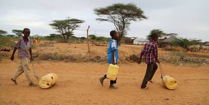 Refugiados del campo Dadaab, en Nairobi (Kenia).