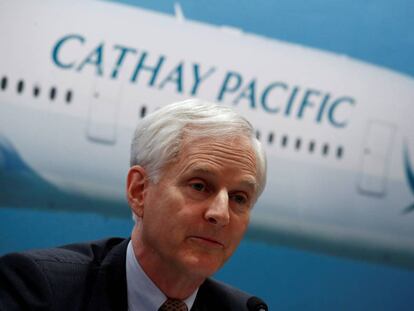 John Slosar, ex presidente de  Cathay Pacific, en una foto de archivo