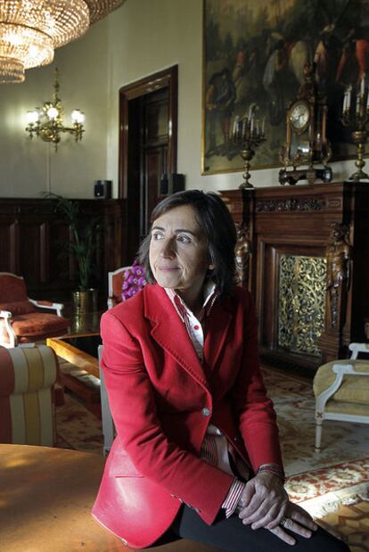 Rosa Aguilar en su despacho en el Ministerio de Medio Ambiente.