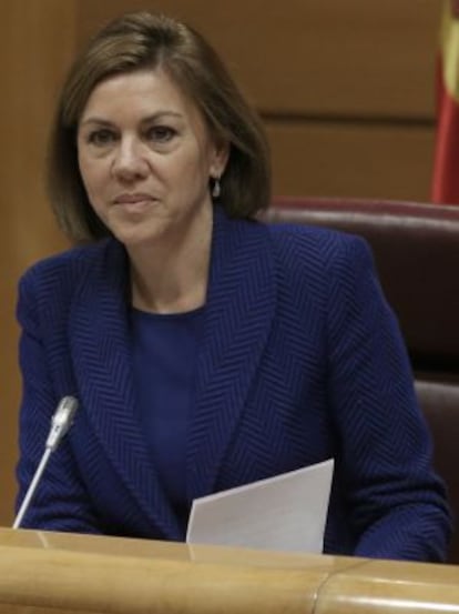 María Dolores Cospedal, el pasado febrero.