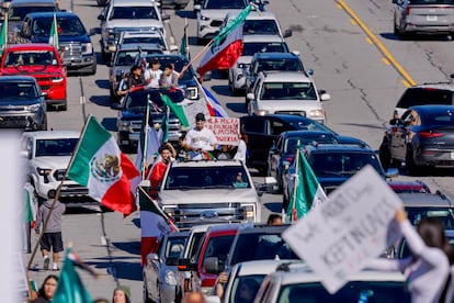 Trump ha reforzado las operaciones contra los indocumentados con agentes especializados en delincuencia organizada. En la imagen, una protesta en Atlanta, Georgia.