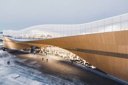La biblioteca central Oodi en Helsinki, del estudio de arquitectura ALA.