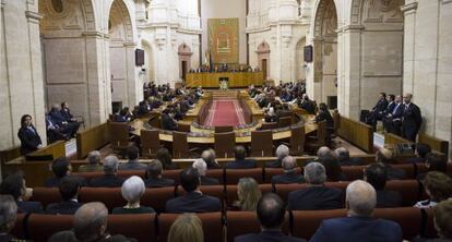 Vista del Parlament andalús.