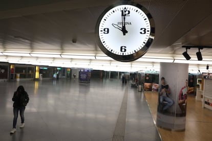 Atocha train station has remained close to empty since the new restrictions were introduced on Friday.