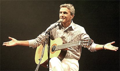 Caetano Veloso, durante su actuación en Madrid.