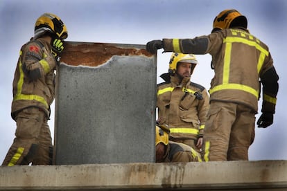 Los Bomberos intervienen en Terrassa, en una imagen de archivo. 
