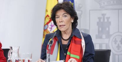 Rueda de prensa de la ministra portavoz, Isabel Cela&aacute;, tras el Consejo de Ministros.