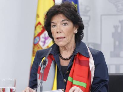 Rueda de prensa de la ministra portavoz, Isabel Cela&aacute;, tras el Consejo de Ministros.