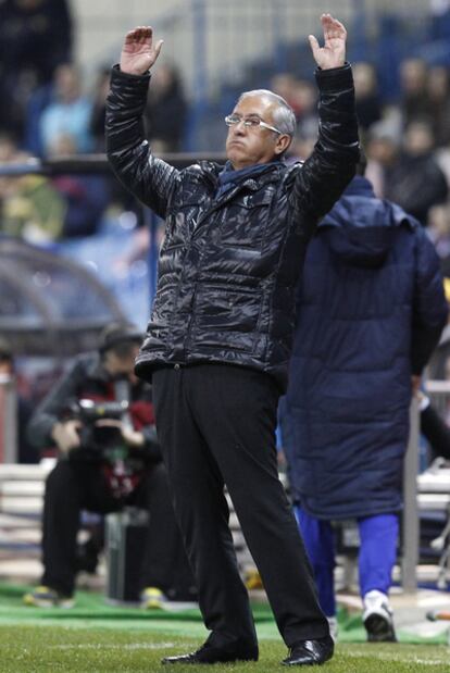 Manzano, durante el partido ante el Rennes.