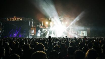 El público, en uno de los conciertos del festival Viña Rock, el viernes.
