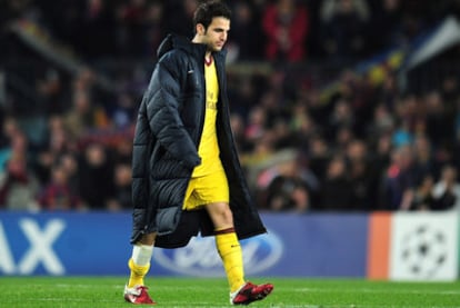 Cesc, tras el partido.