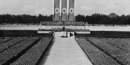 Una imagen de 'El triunfo de la voluntad', del ciclo de propaganda nazi.