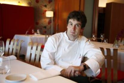 El chef Joseán Alija en el restaurante del Guggenheim Bilbao.