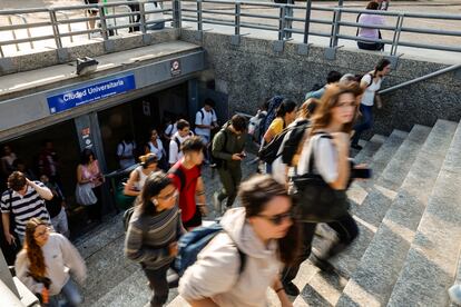 Ambiente en la Universidad Complutense de Madrid, en la Ciudad Universitaria, el septiembre de 2023.