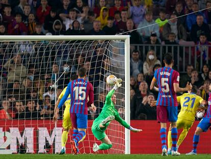 La jugada del gol del Cádiz.