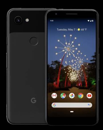 Vista frontal y trasera del Pixel 3a XL.