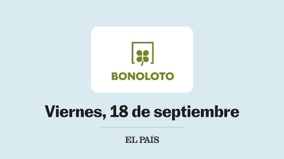 Sorteo de la Bonoloto viernes 18 septiembre 2026