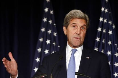 John Kerry, hace una semana