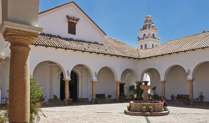 Patio de la Casa de la Libertad, en Sucre (Bolivia).