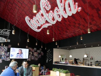 Interior de la sede de Coca-Cola en España.