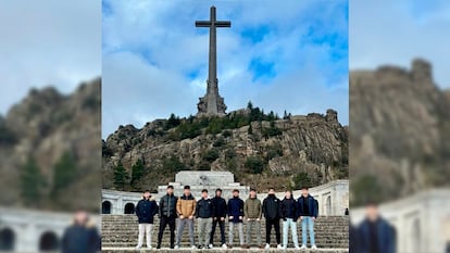 Imagen de la excursión al valle de Cuelgamuros realizada por el IES Núñez de Arce el 12 de diciembre de 2024 , publicada en redes sociales.