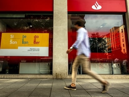 A branch of Banco Santander in Madrid.