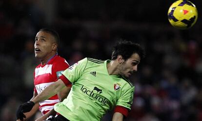 El Arabi, en el partido ante Osasuna. 