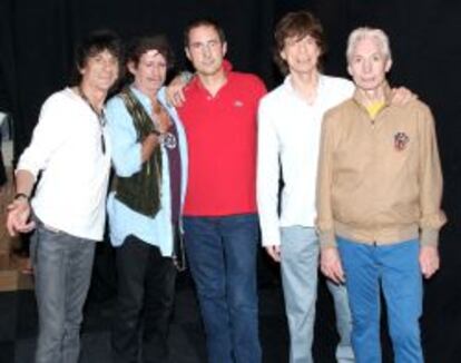 Gay Mercader, junto a los Rolling Stones