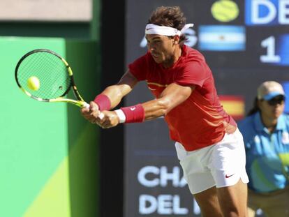 Rafa Nadal aquest dissabte a Rio.